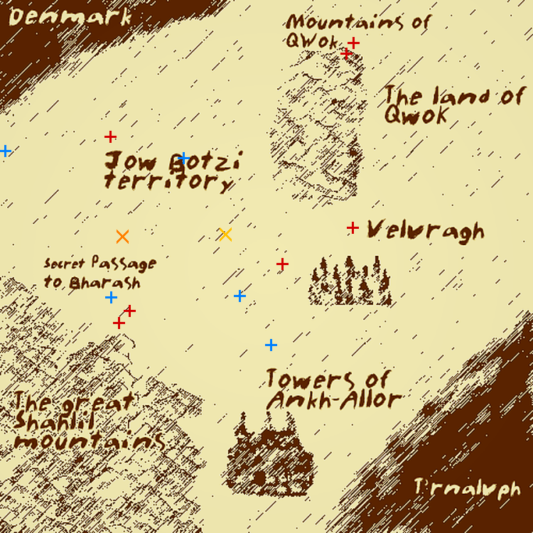 Player location map for Marius
